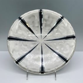 WMF Art Deco Silverplate and Enamel Ikora Bowl