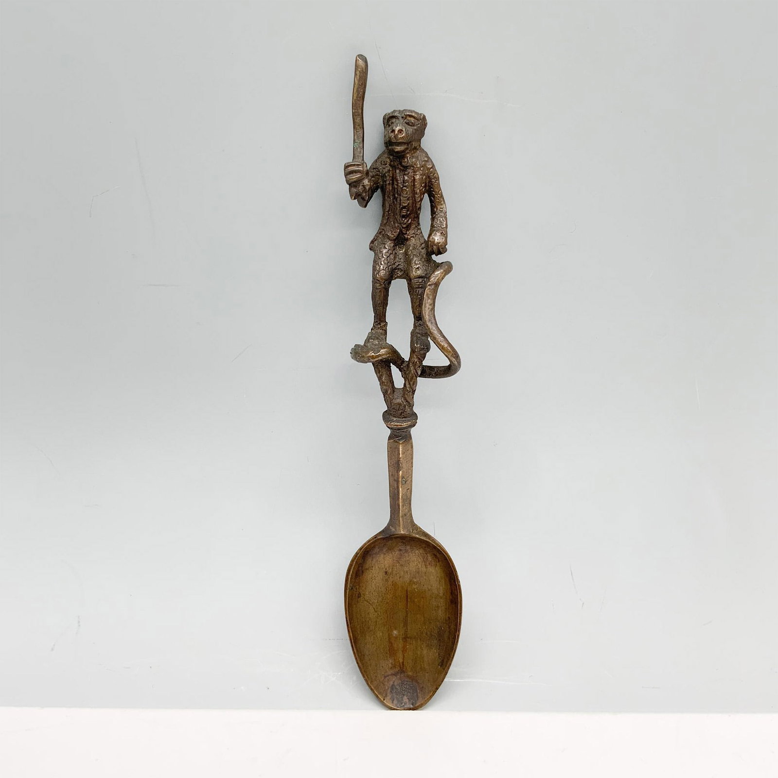 Vintage Bronze Monkey Spoon (1 of 4)