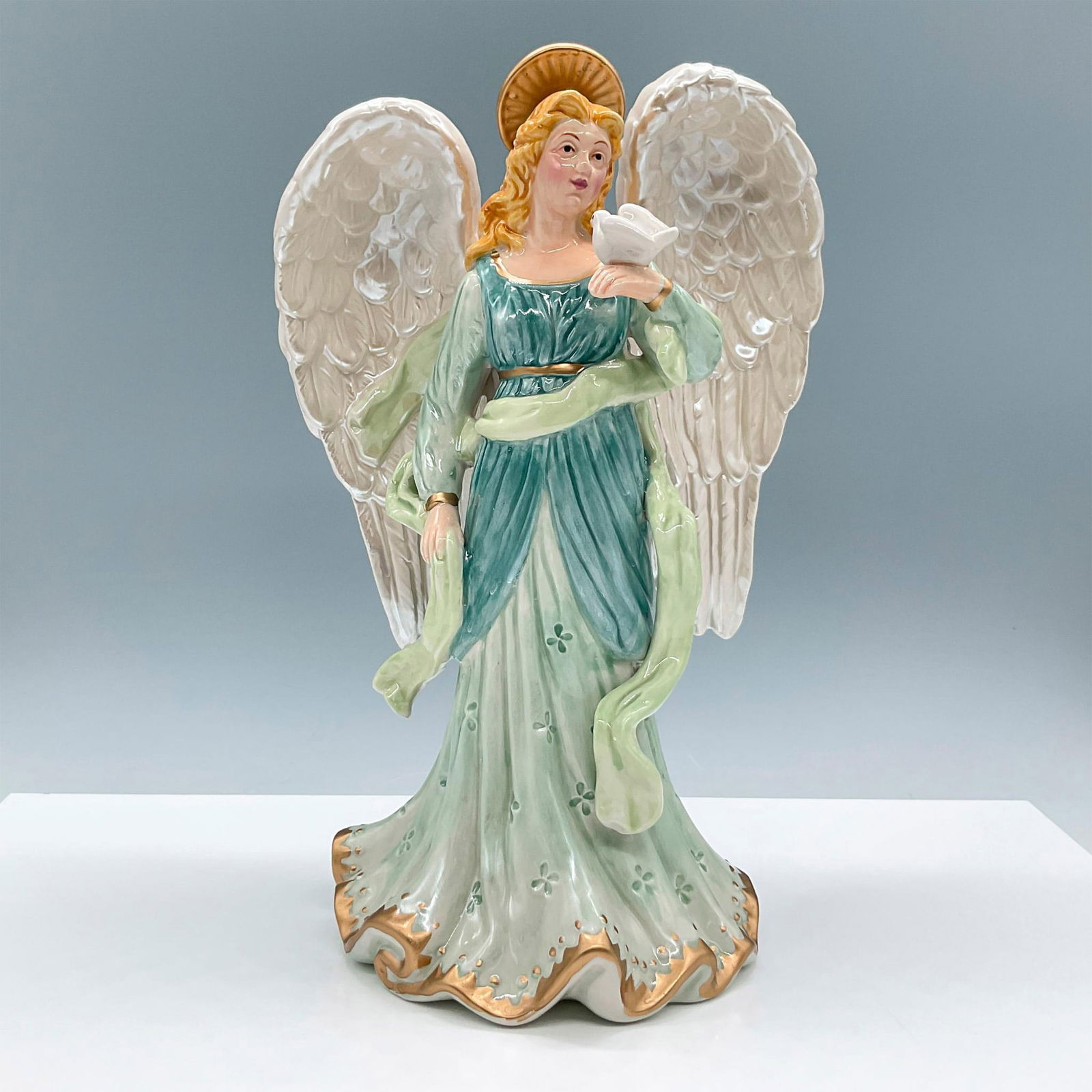 Fitz and Floyd Holiday Figurine, Angel with Dove (1 of 4)