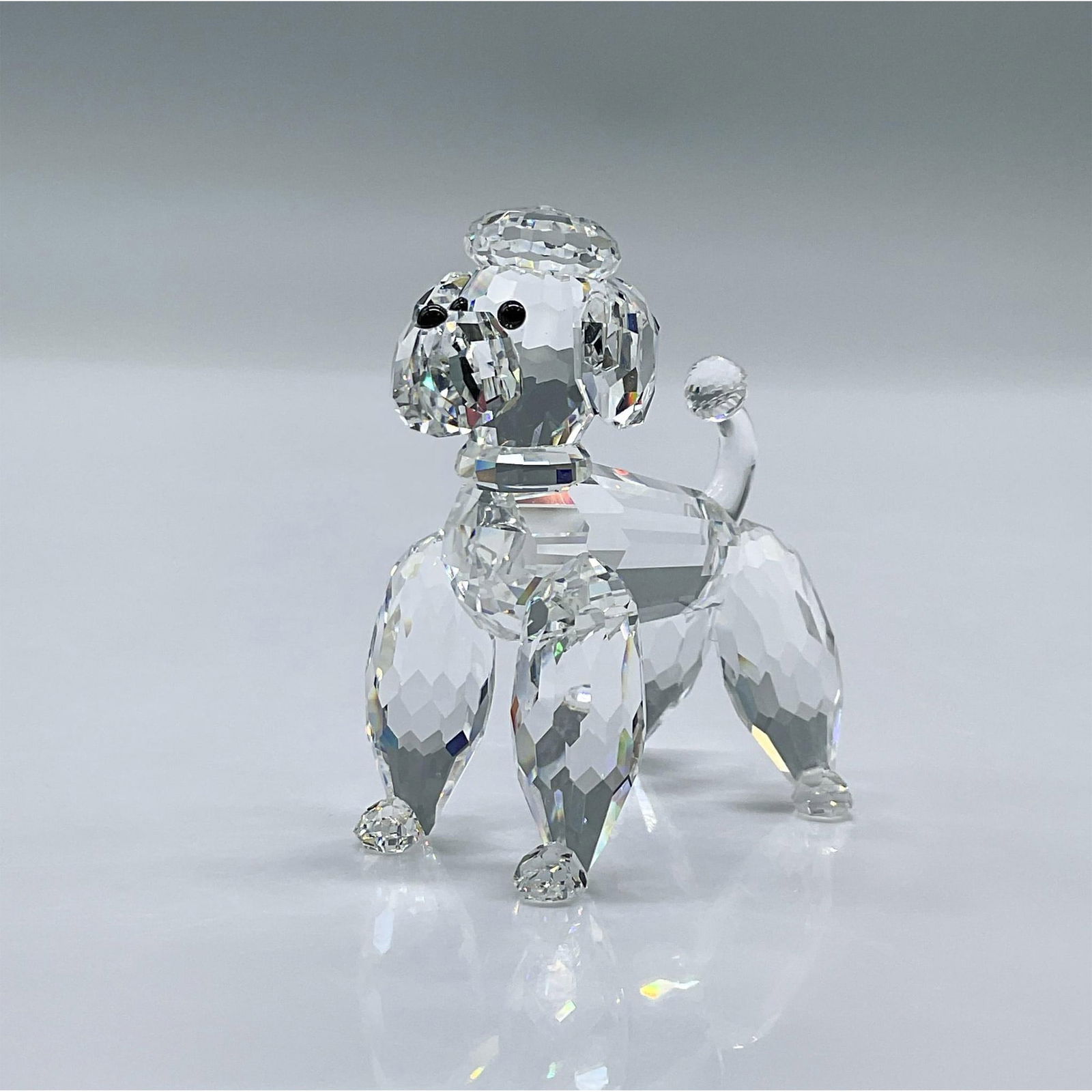 Swarovski Crystal Figurine, Poodle Standing (1 of 4)