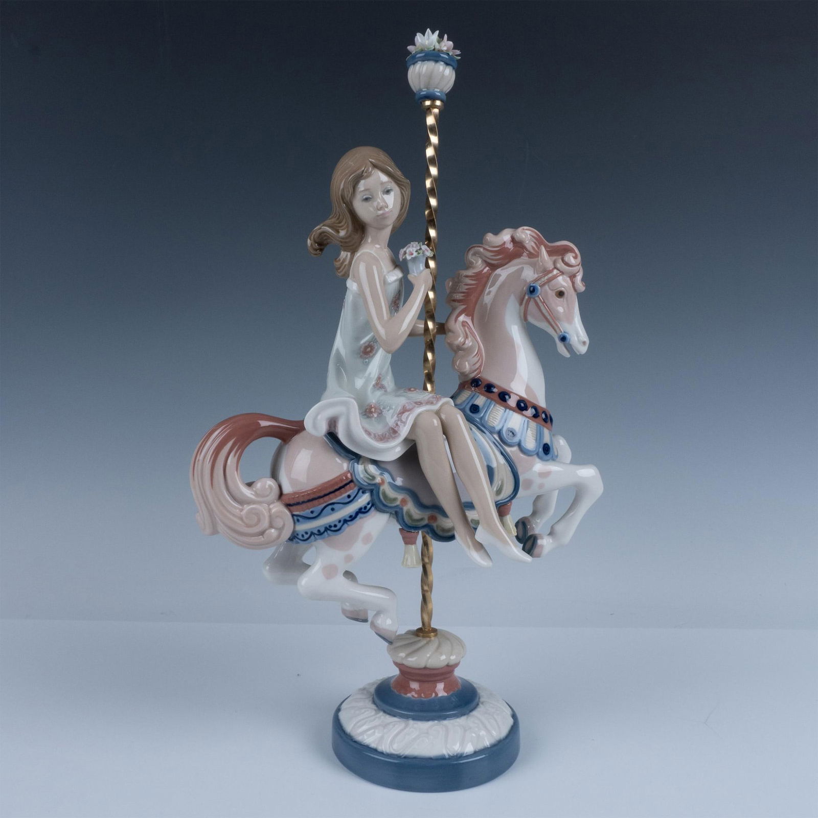 Lladro Porcelain Figurine, Girl On Carousel Horse 1001469 (1 of 6)
