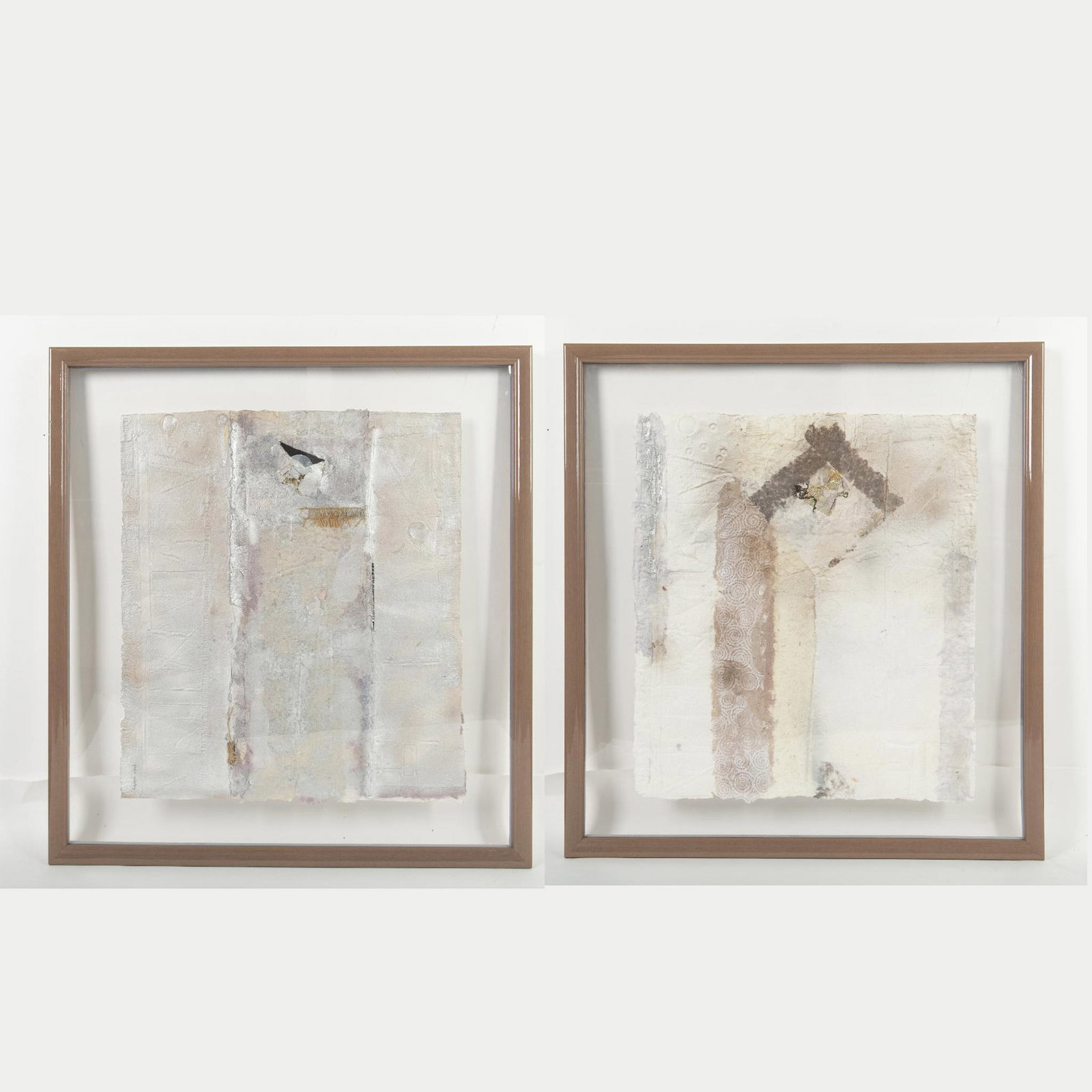 2pc Gladys Goldstein Original Mixed Media on Paper, Signed (1 of 18)