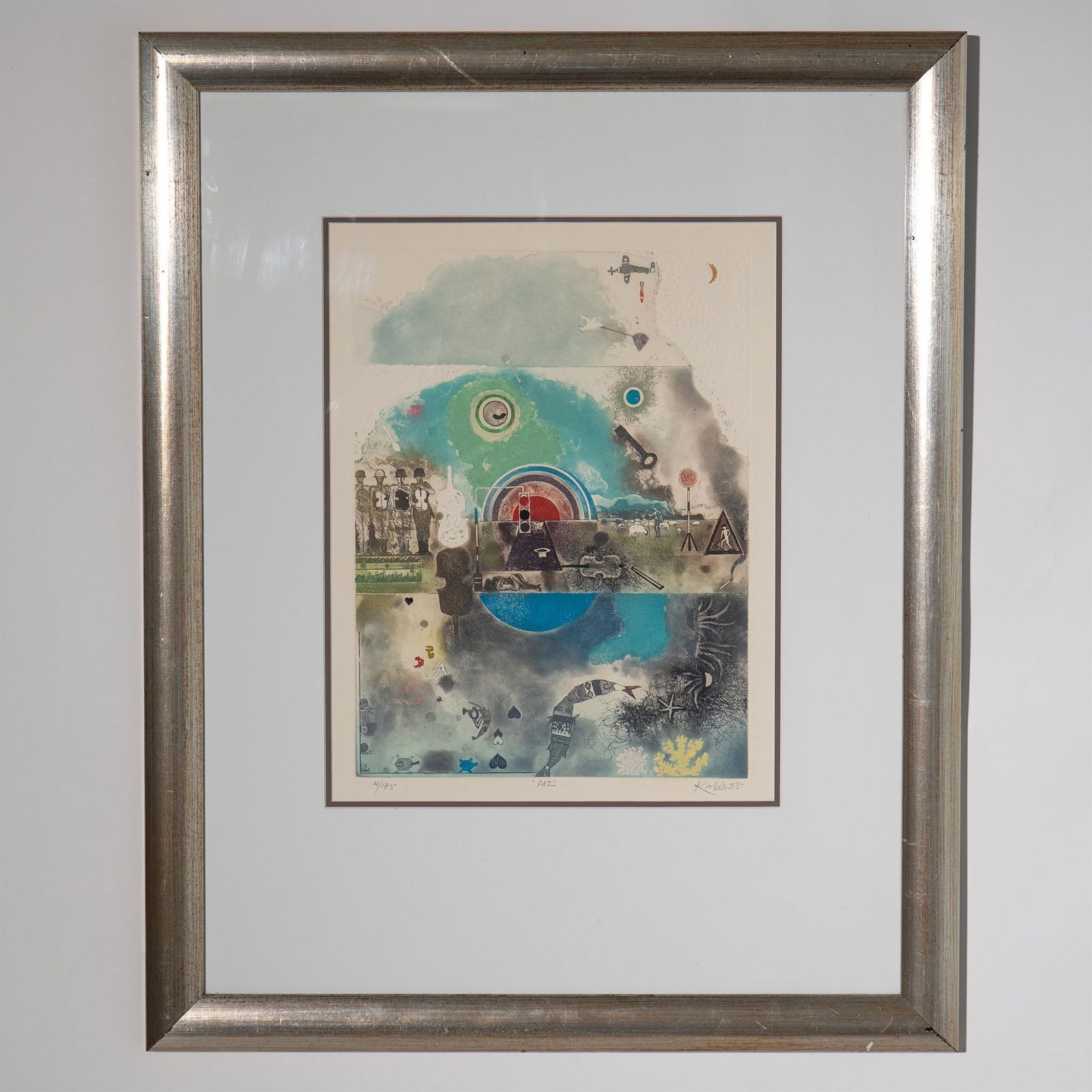 Shahid Kabir, Original Aquatint Etching on Paper, Signed (1 of 8)