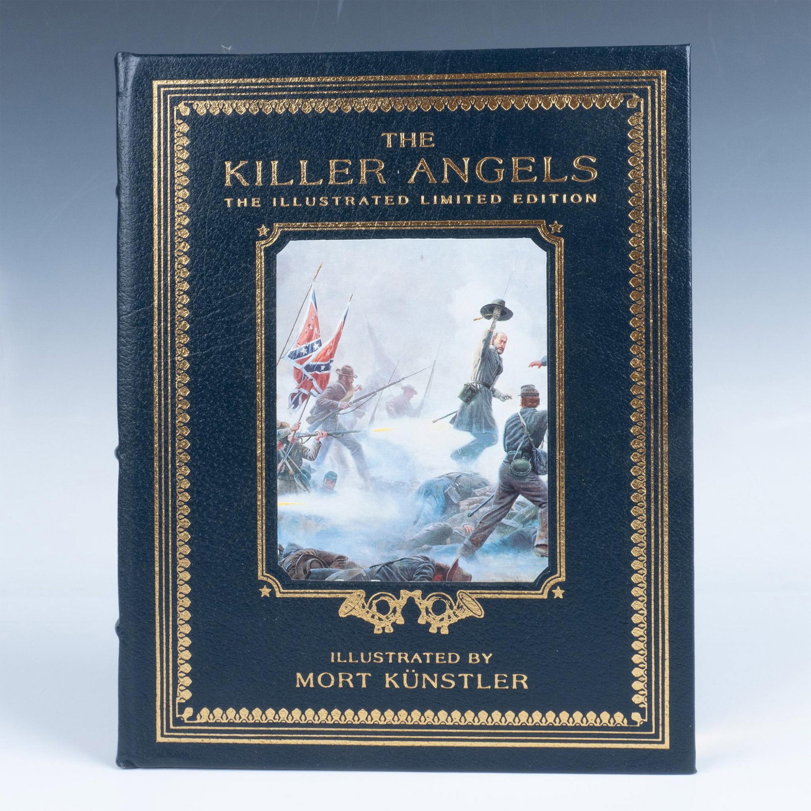 Signed by Mort Kunstler Leather Bond Book, The Killer Angels (1 of 4)