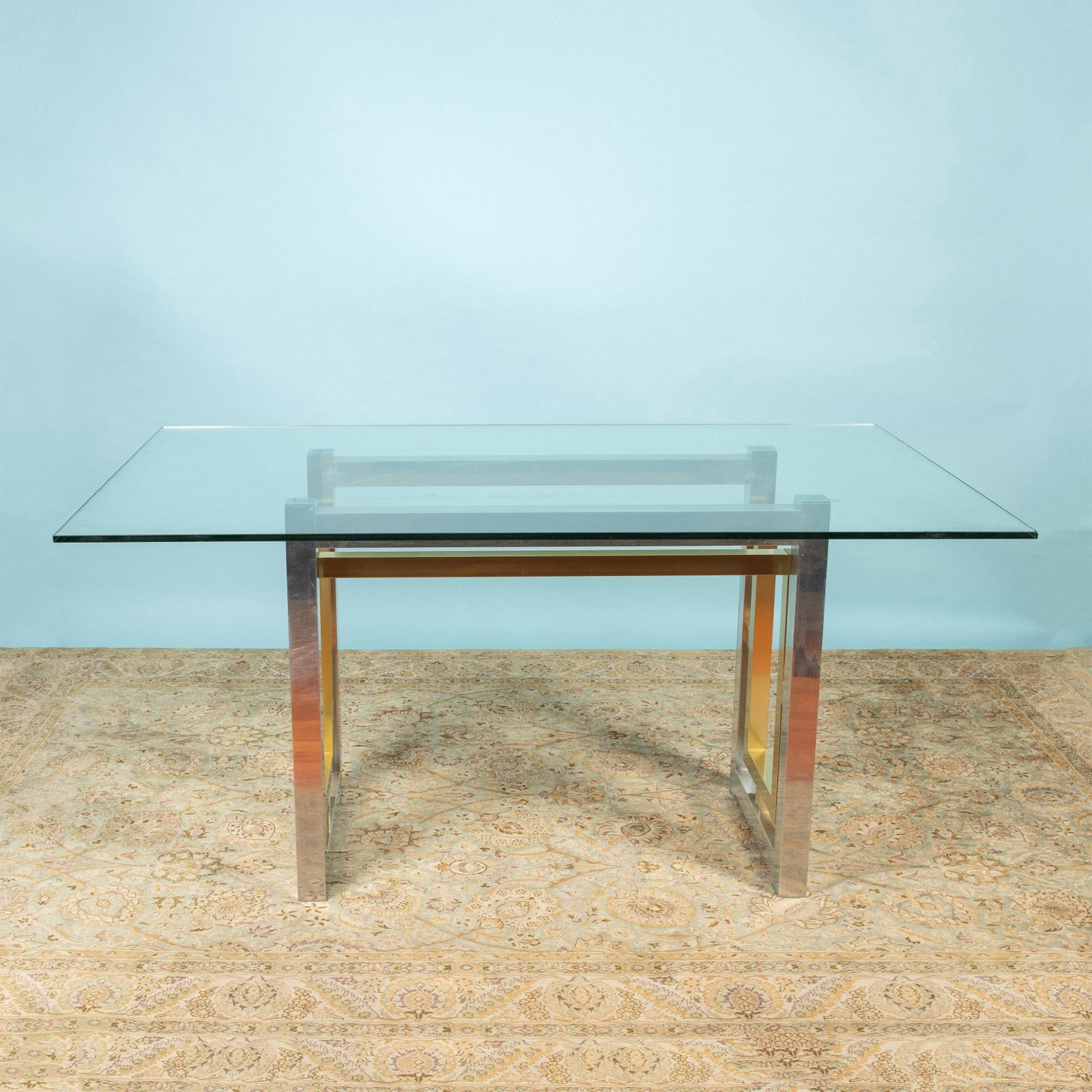 Vintage Regency Glass Top Dining Table (1 of 15)