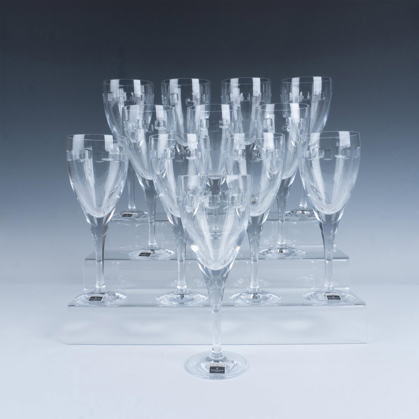 12pc Waterford Crystal Water Goblets, John Rocha, Geo Oden (1 of 6)