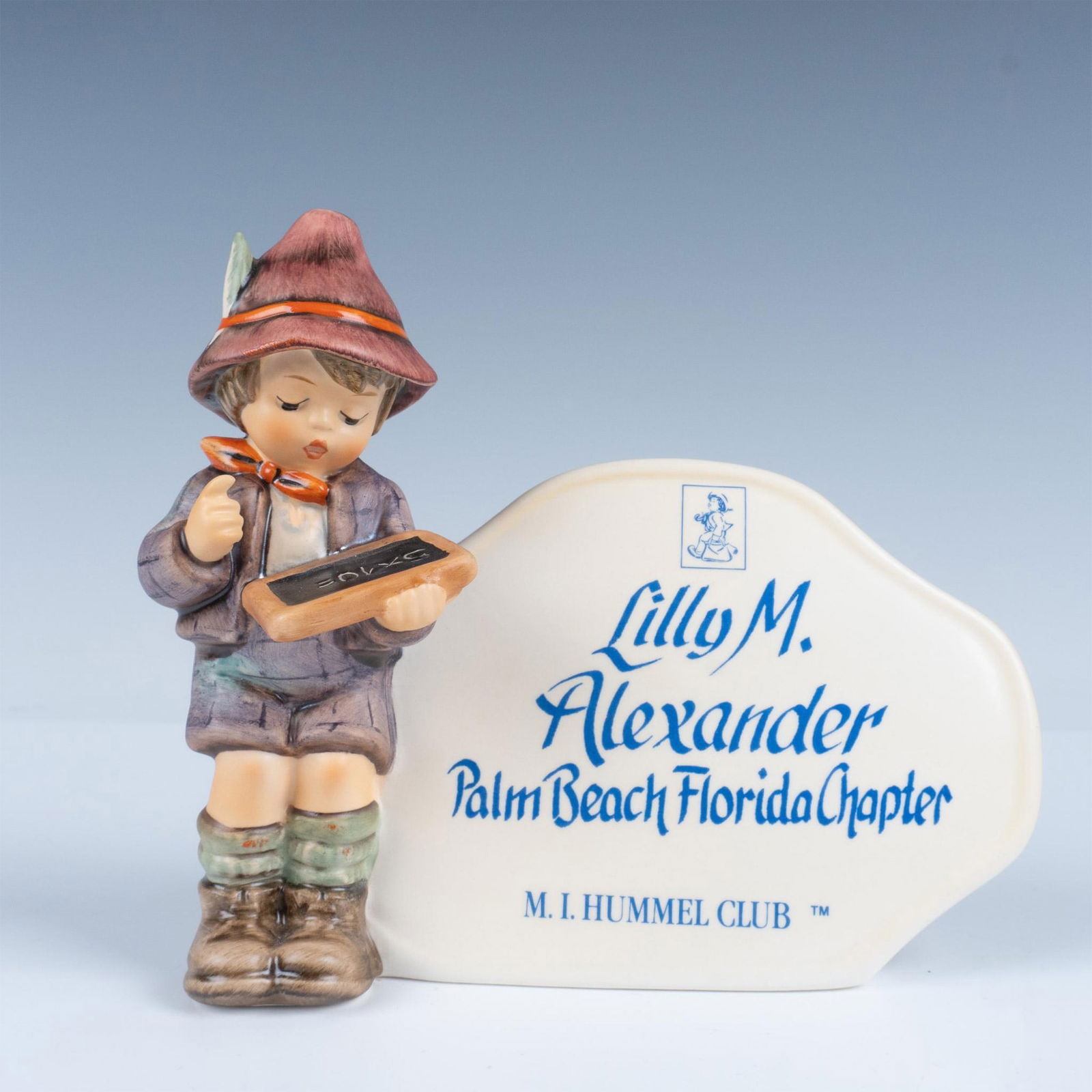 Goebel Hummel Porcelain Figure, Boy with a Plaque (1 of 4)