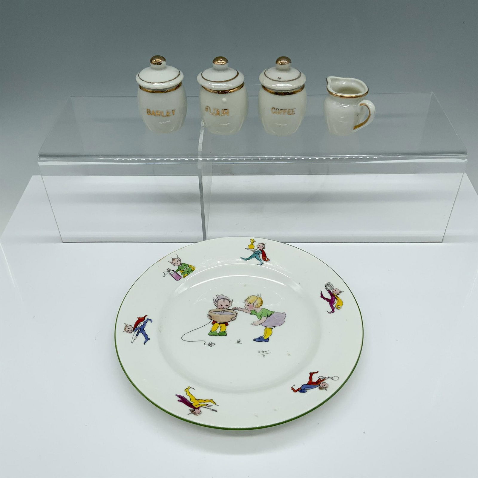 5pc HY Birks & Sons Children's Miniature Plate and Tableware (1 of 3)