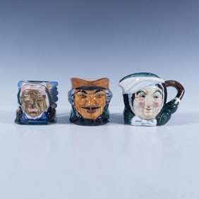 3pc Japanese Character Jugs