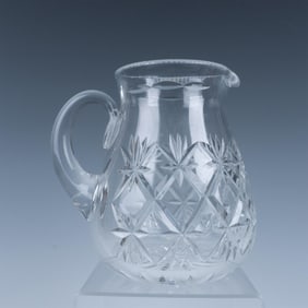 Elegant Cut Glass Pitcher