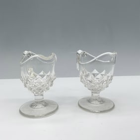 Pair of Art Glass Children's Creamer Jugs