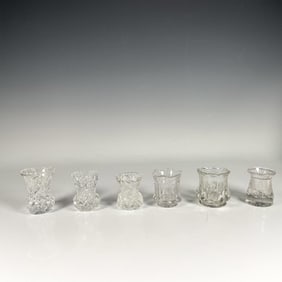 6pc Glass Toothpick Holders