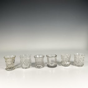 6pc Glass Toothpick Holders