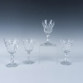 Set of 4 Val St. Lambert Lalaing Tall Water Glasses