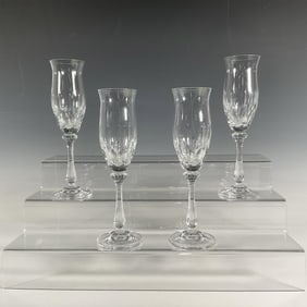 4pc Mikasa Champagne Flutes, Normandy
