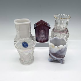 5pc Colored Art Glass Toothpick & Cigarette Holders