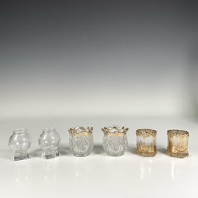 6pc Glass Toothpick Holders
