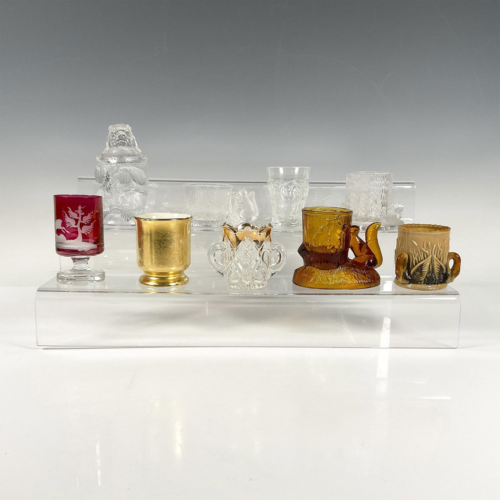 9pc Nature and Gilded Themed Toothpick Holders and Sugar Jar (1 of 3)