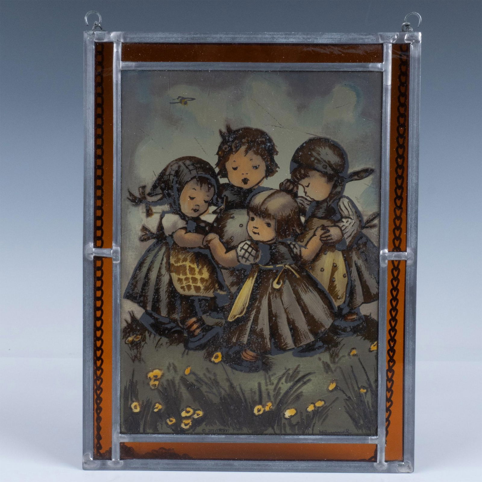 Goebel Hummel Hand Painted Glass, Signed (1 of 2)