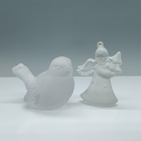 2pc Goebel Hummel Crystal Figurines