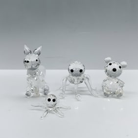 4pc Crystal Animal Miniature Figurines