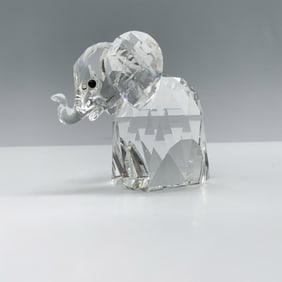 Swarovski Crystal Figurine, Elephant with Metal Tail