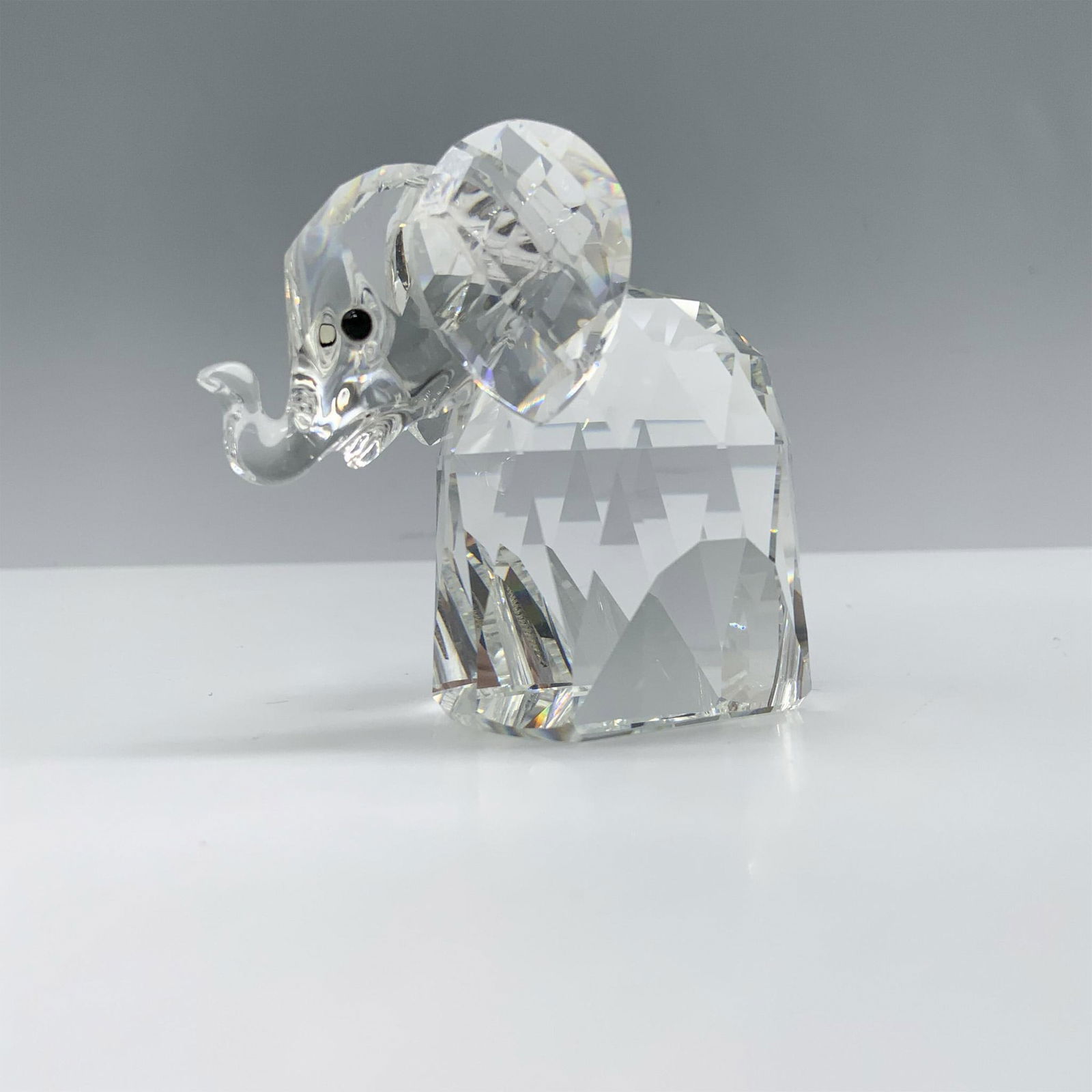 Swarovski Crystal Figurine, Elephant with Metal Tail (1 of 4)