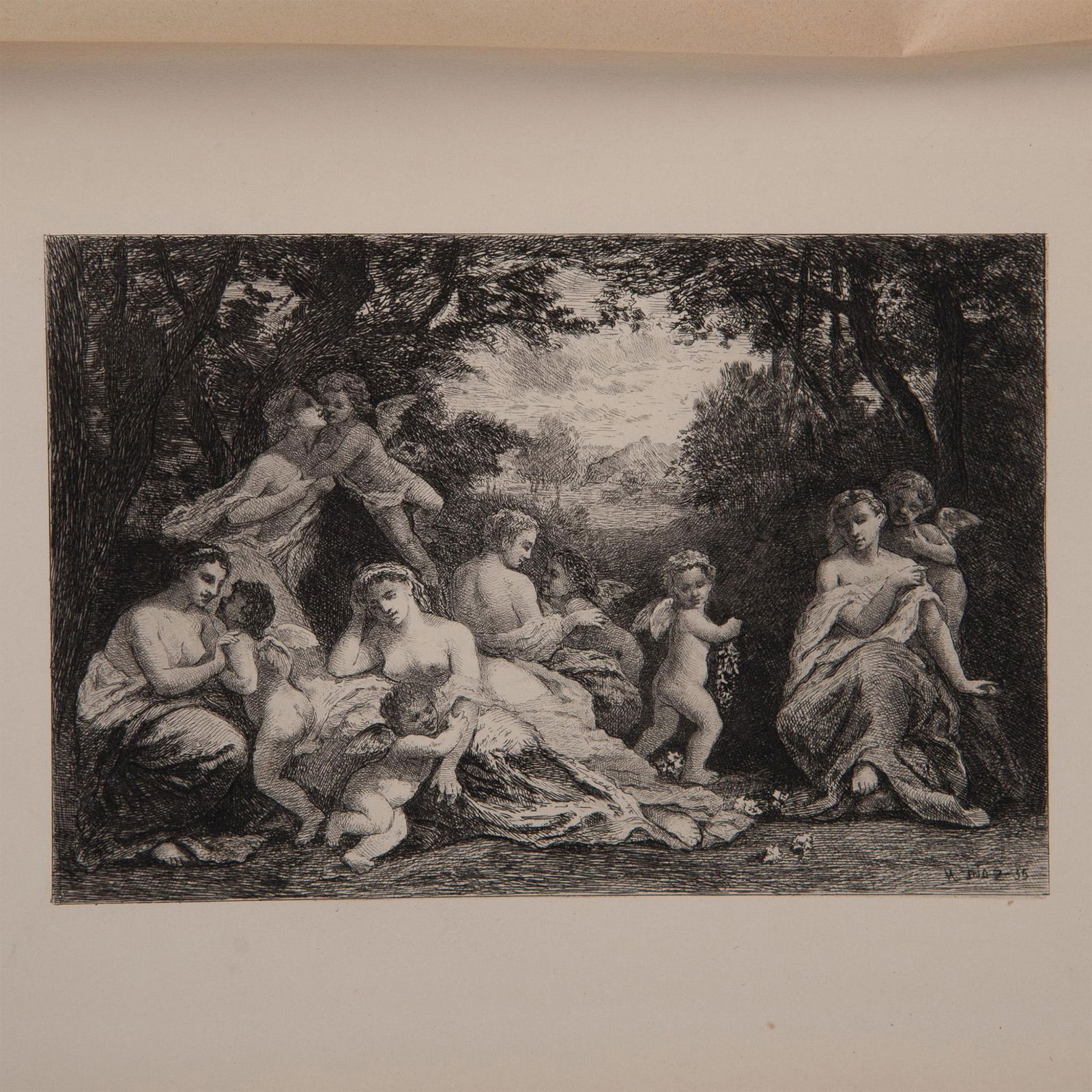 Narcisse Virgilio Diaz (Aft.) Original Etching on Wove Paper (1 of 4)