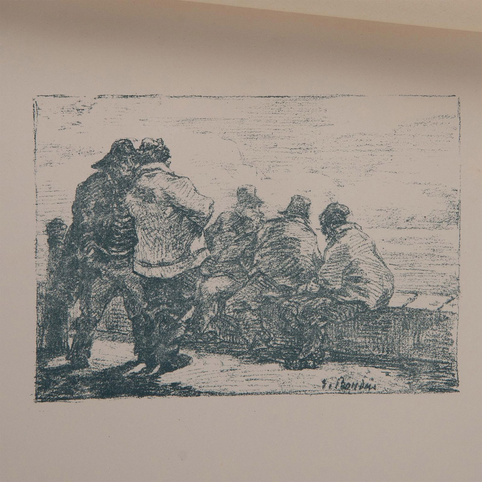 Eugene Boudin (Aft.) Original Lithograph on Wove Paper: Antique lithograph on Marais wove paper entitled Mathurins after French painter Eugene Louis Boudin for the rare limited edition portfolio Art et Nature by Leon Roger-Miles, published by Boudet, Libra