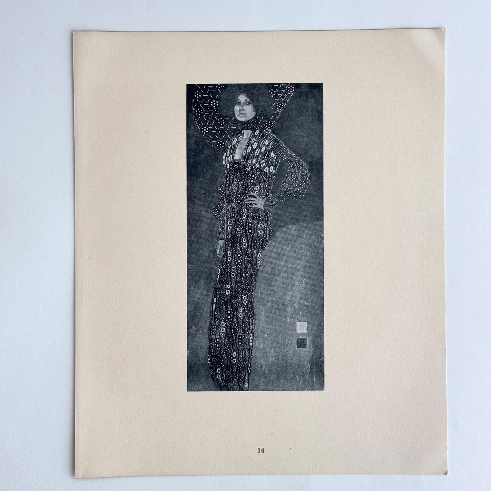 Gustav Klimt (After) Antique Art Nouveau Collotype on Paper (1 of 3)
