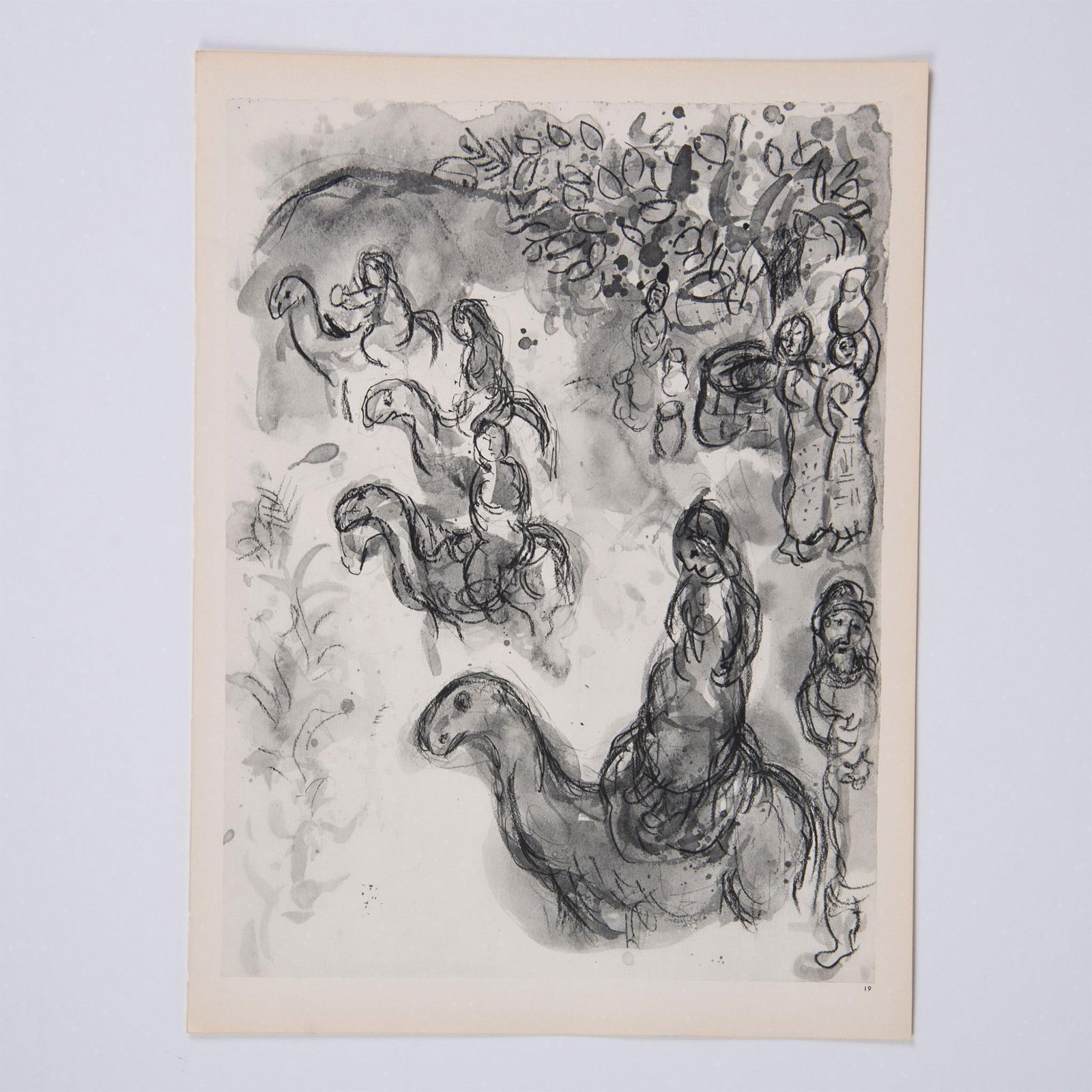 Marc Chagall (Aft.) Monochrome Heliogravures on Velin Paper (1 of 3)