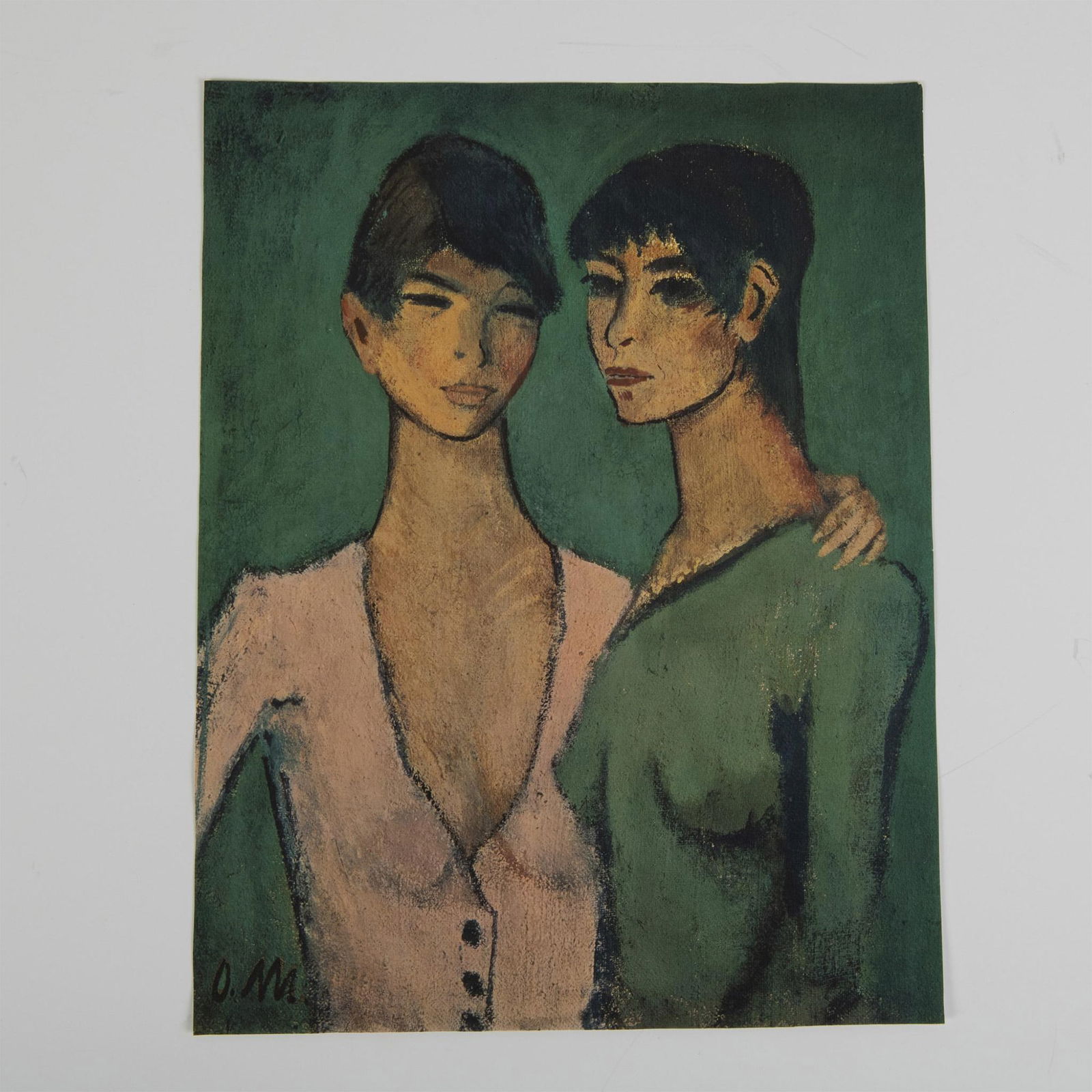 Otto Mueller (Aft.) Color Print on Paper, Two Sisters (1 of 5)
