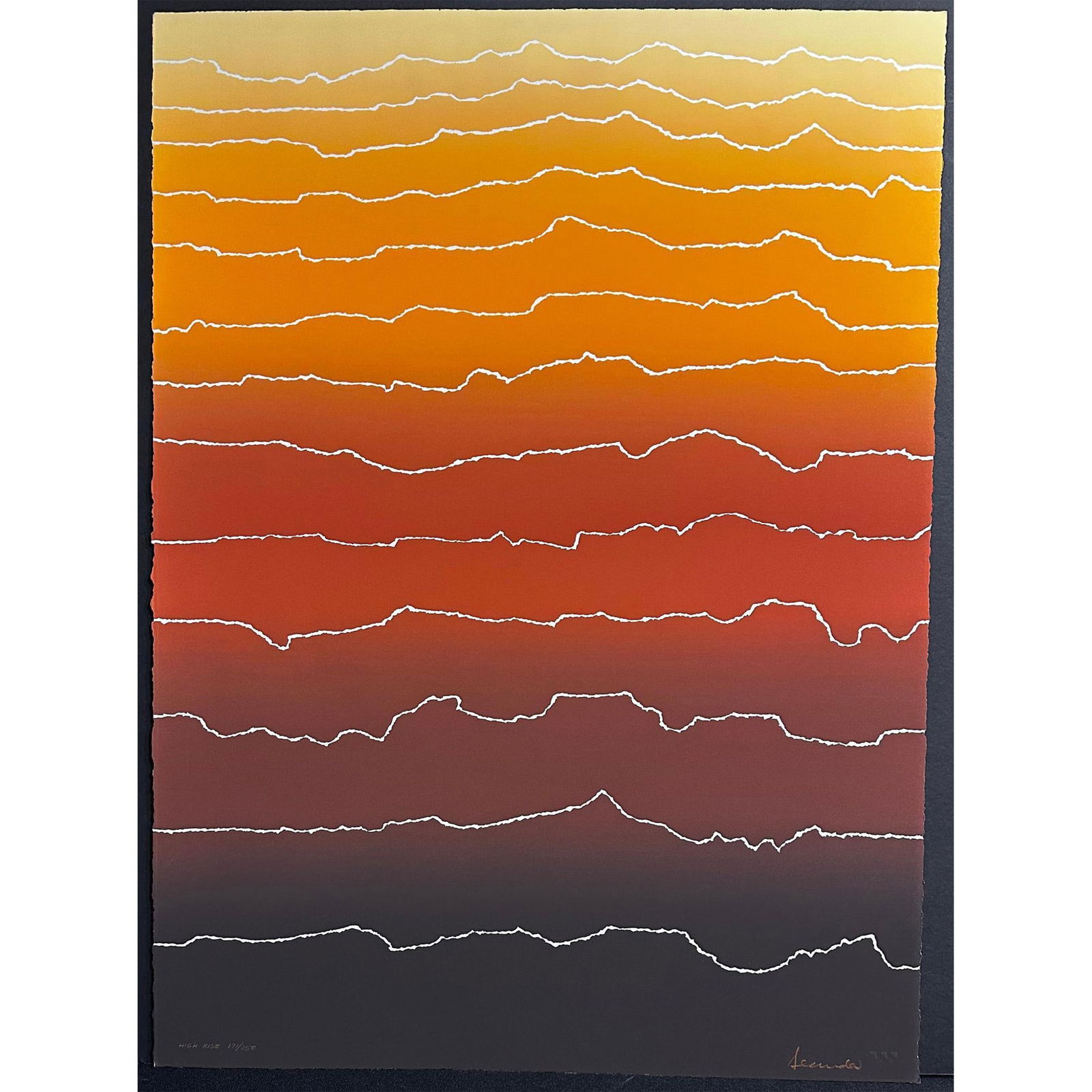 Arthur Second (American 1927) Screenprint High Rise Signed (1 of 3)