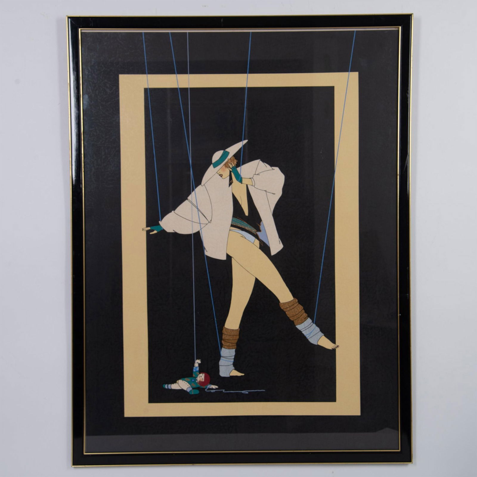 Acevedo Rafael, Art Deco Style Color Silkscreen on Paper (1 of 4)