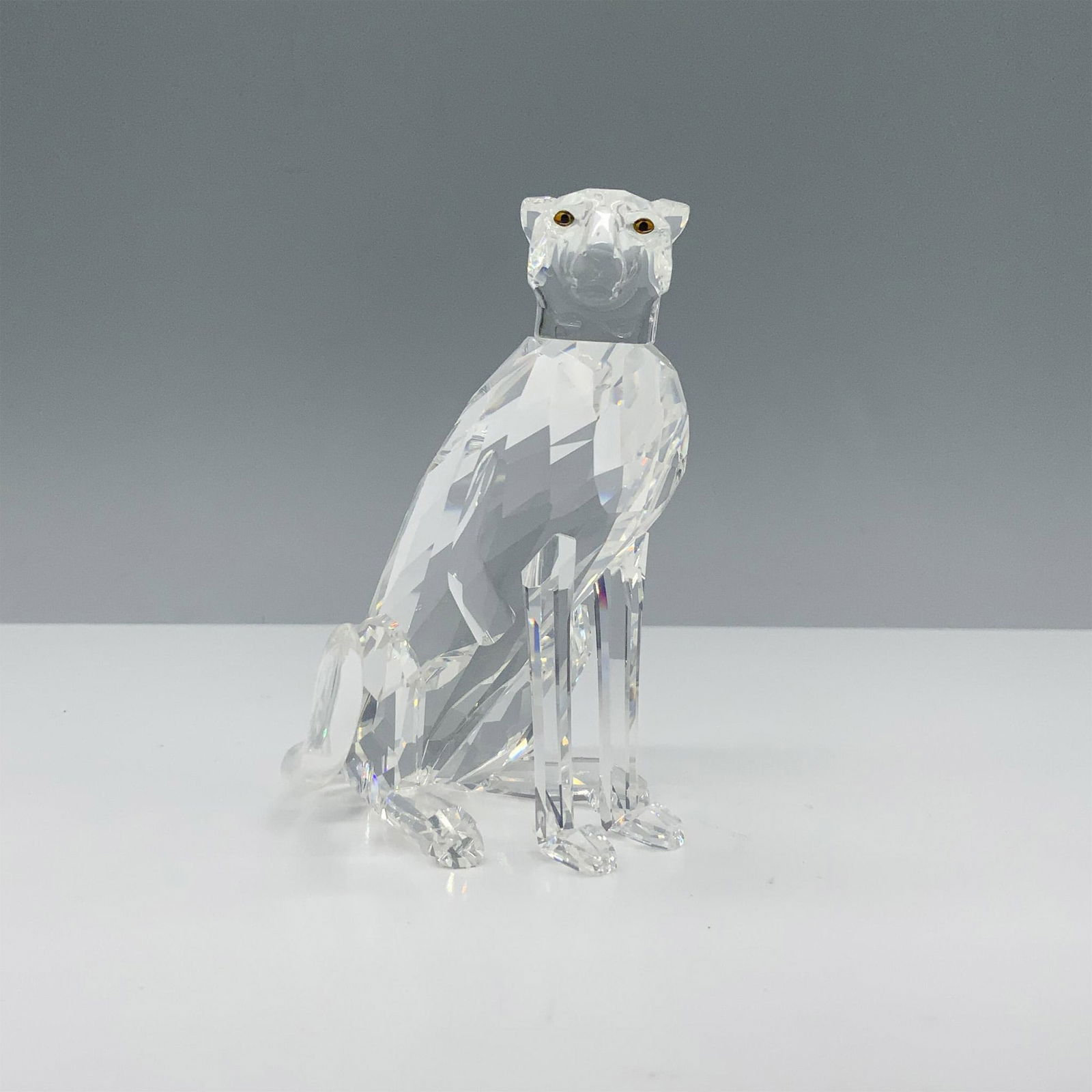 Swarovski Crystal Figurine, Cheetah High Tail (1 of 4)