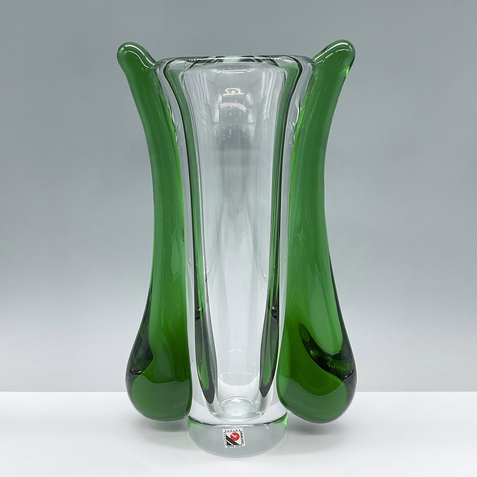 Jaroslav Svoboda Handblown Art Glass Vase, Signed (1 of 3)