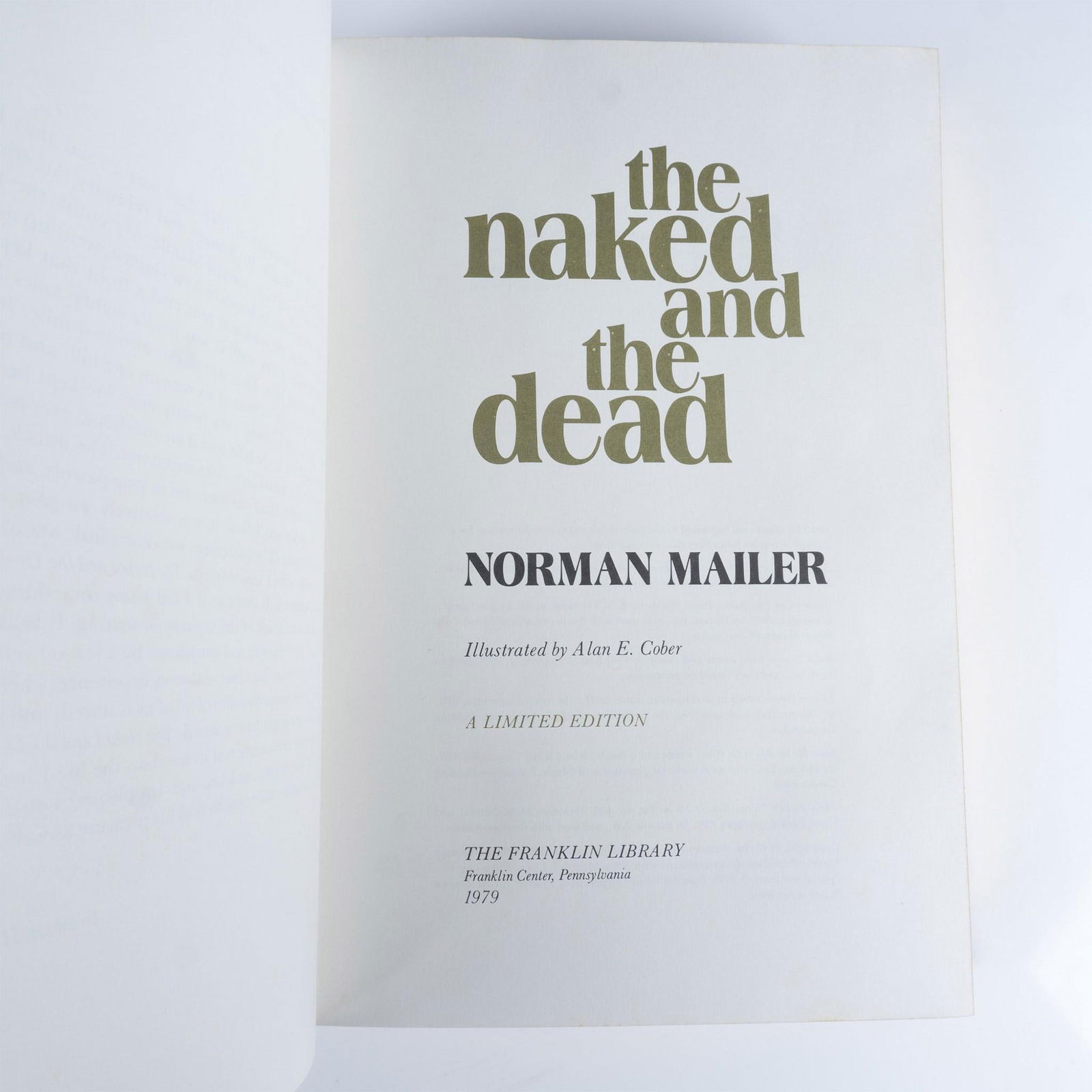 Norman Mailer Signed, Ltd. Ed. Book, Naked & Dead (1 of 9)