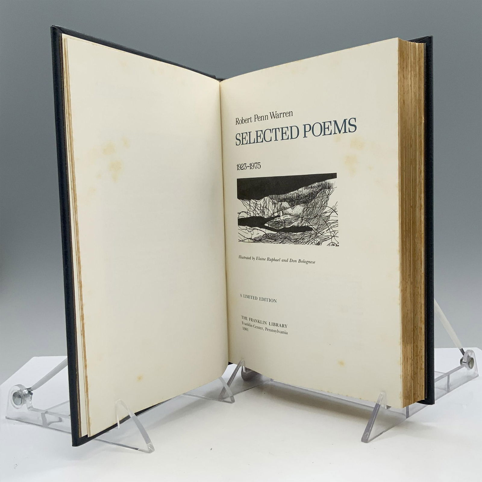 Robert Penn Warren Signed Ltd. Ed. Book, Selected Poems (1 of 5)