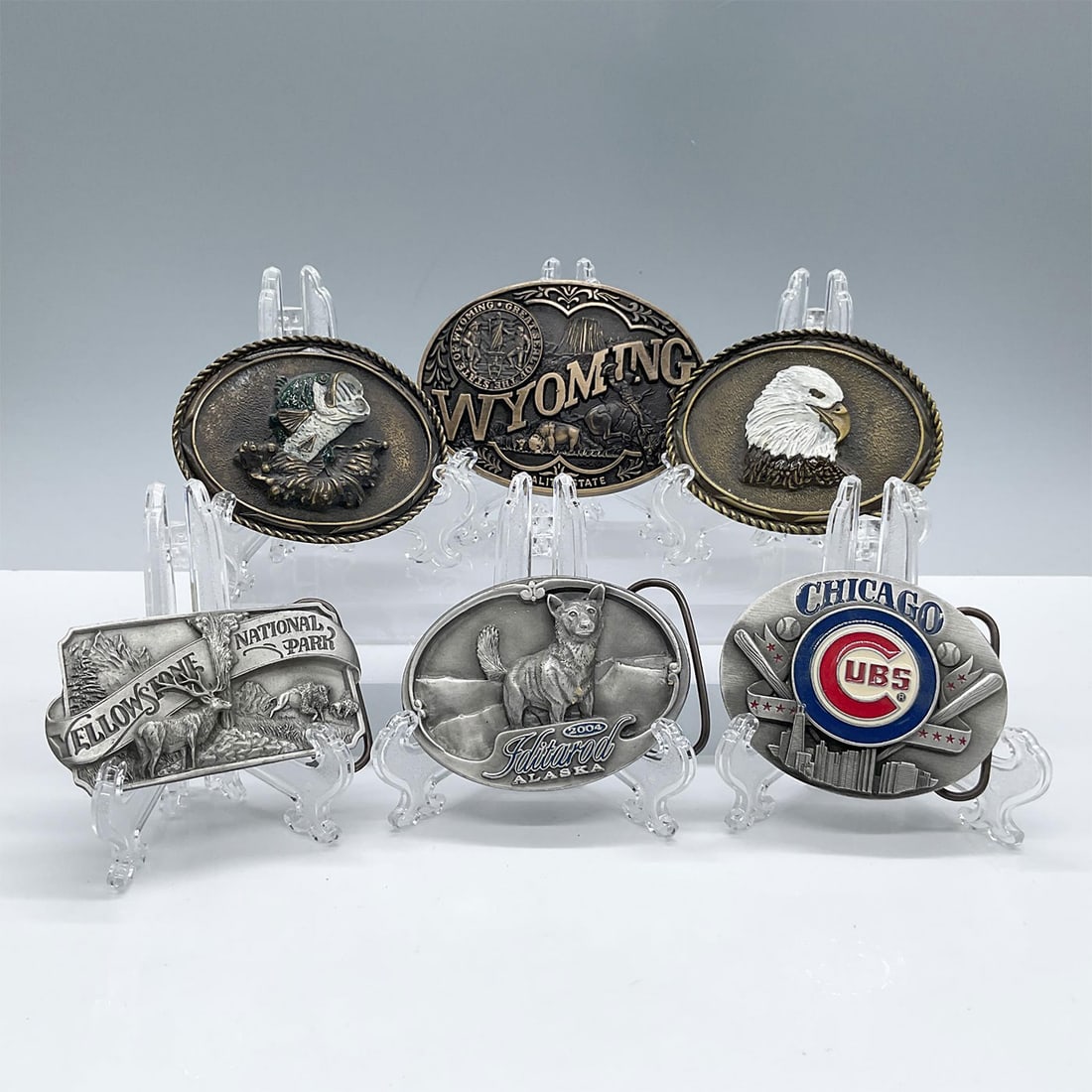 6pc Vintage United States Belt Buckles (1 of 2)