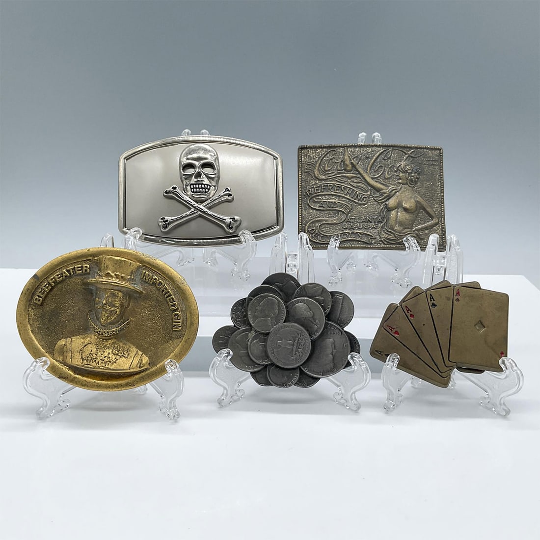 5pc Vintage Assorted Belt Buckles (1 of 2)