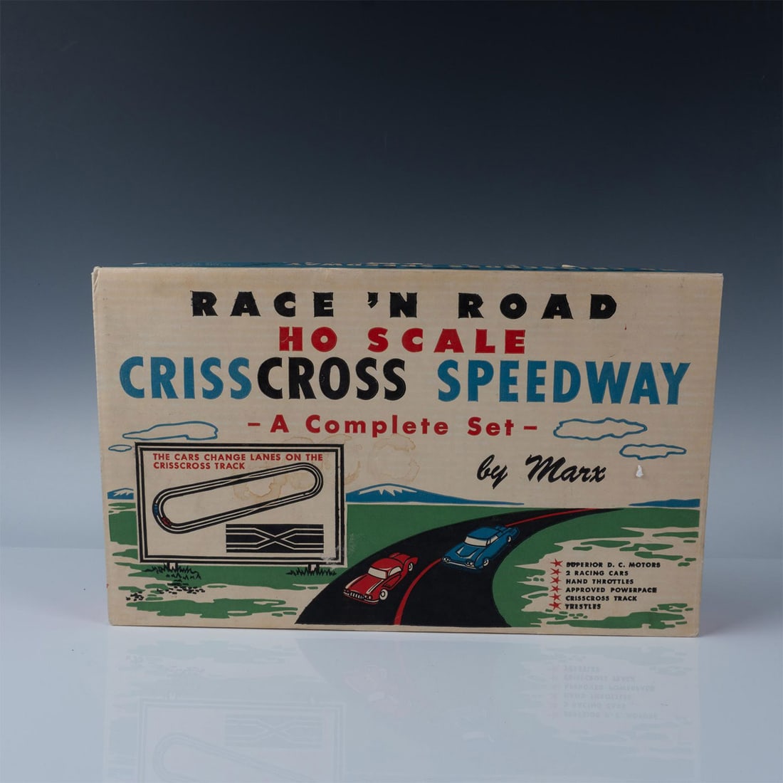 Vintage Marx HO Scale Criss Cross Speedway Toy Car Track (1 of 6)