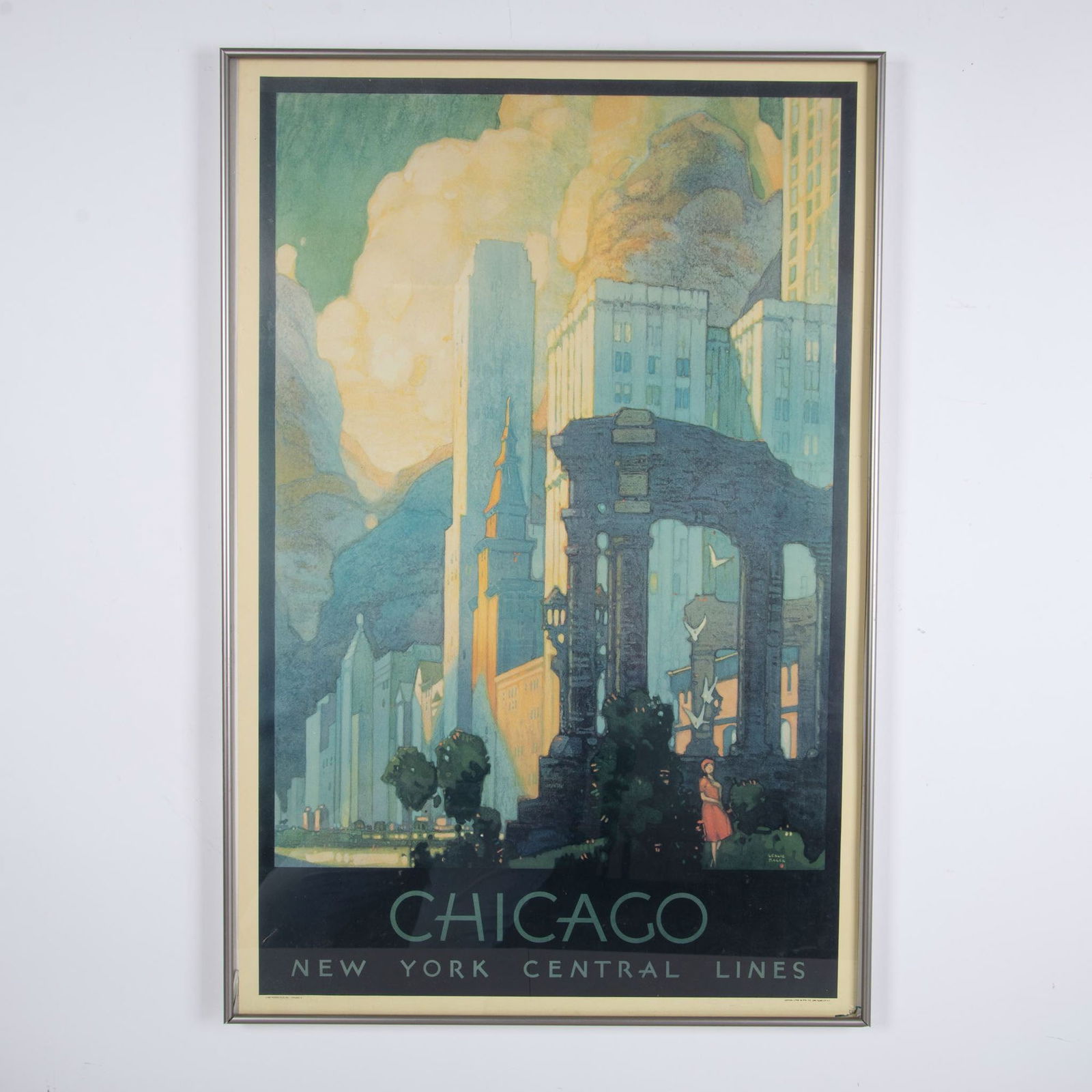 Leslie Ragan, Lithograph, Chicago New York Central Lines (1 of 5)