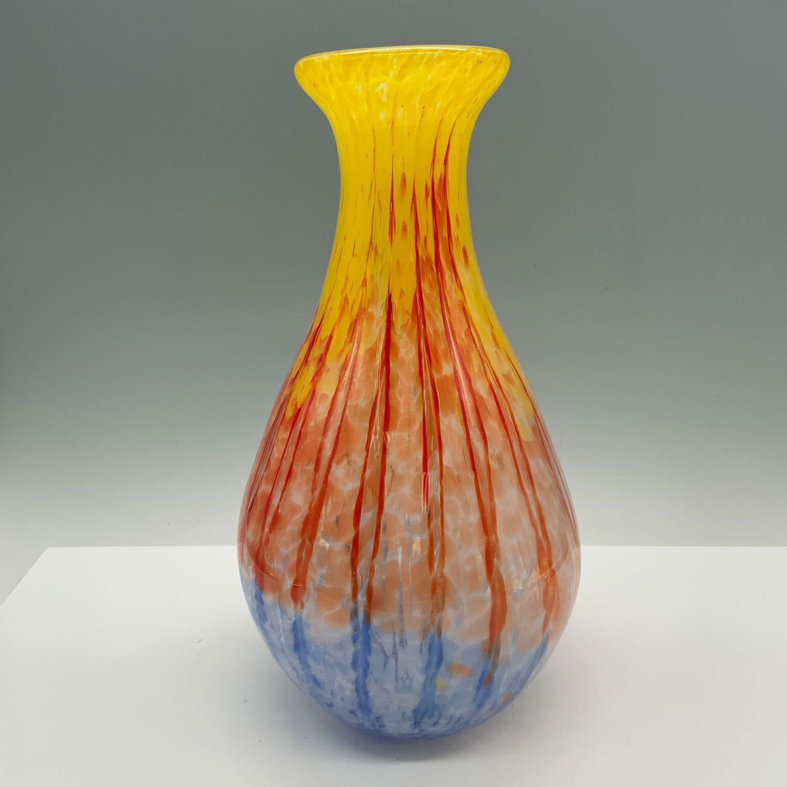 Layered Tree Toned Art Glass Vase (1 of 3)