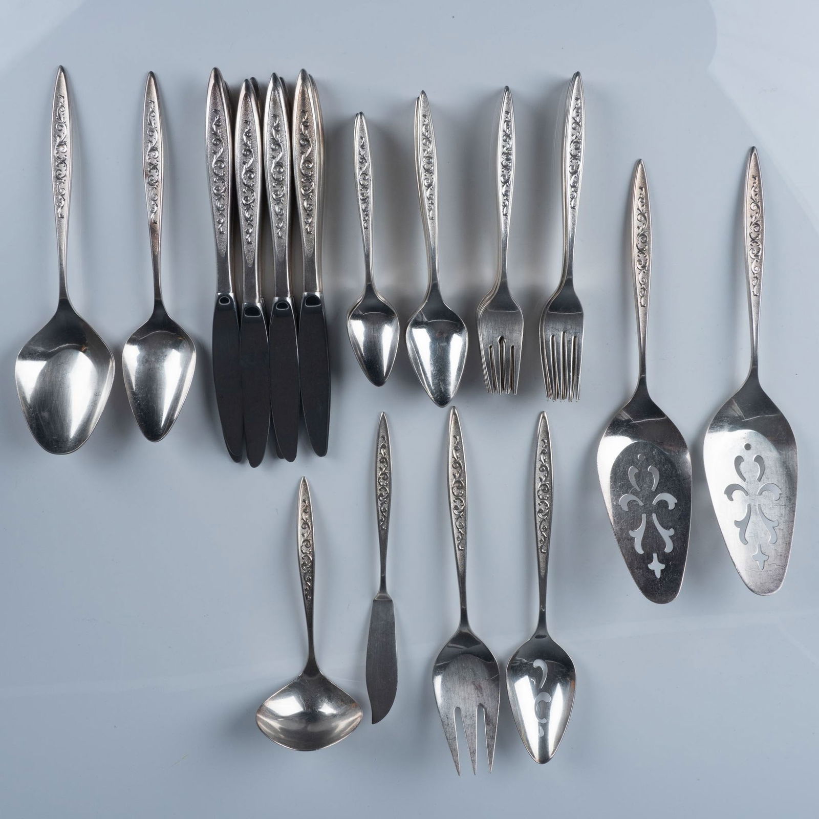 47pc 1847 Rogers Bros International Silverware, Esperanto (1 of 4)