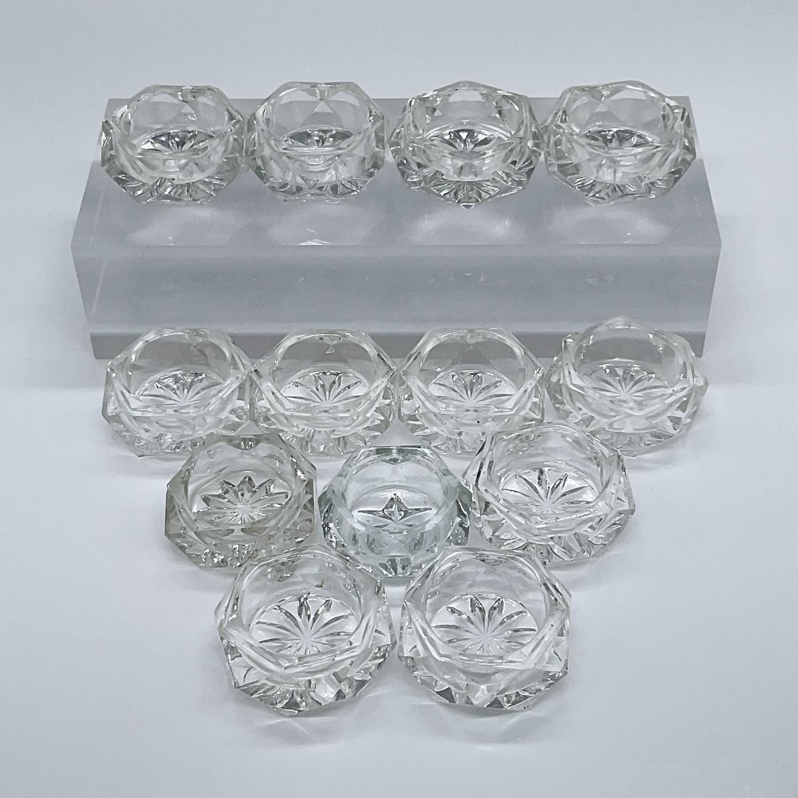 13pc Vintage Glass Salt Cellars (1 of 3)