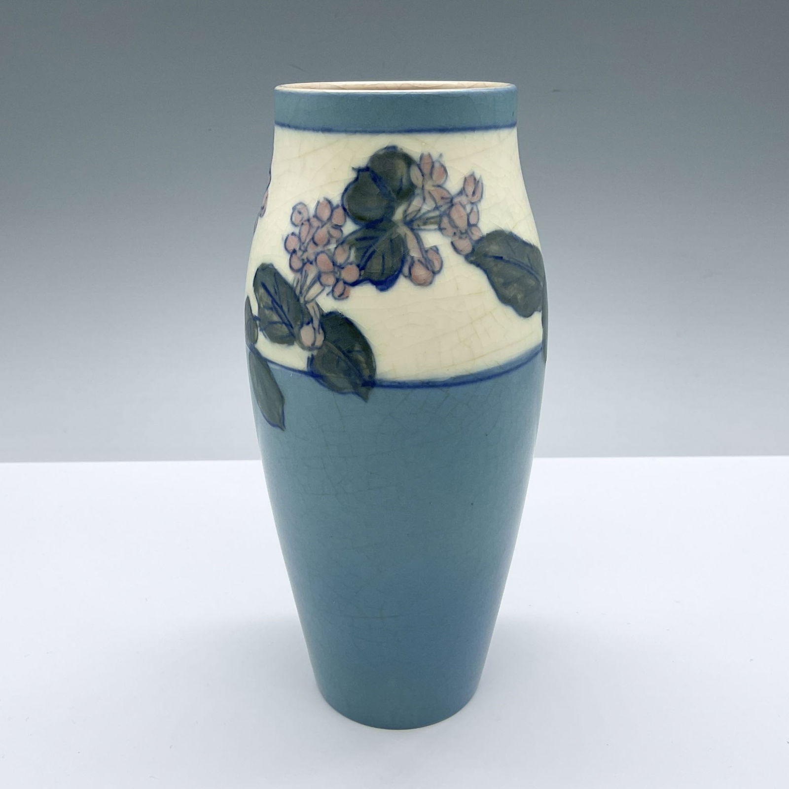 Rookwood Pottery by Steinle Blue Floral Vase 30 (1 of 4)