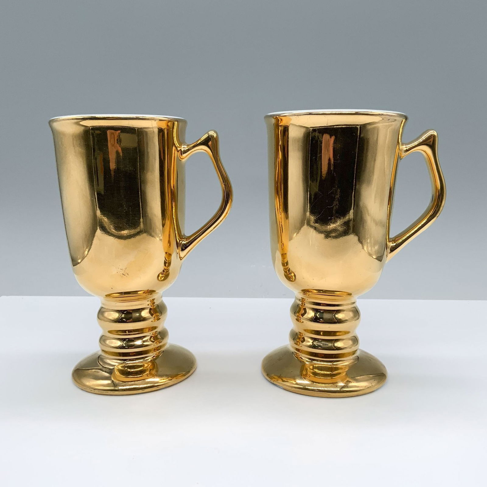Pair of Hall China Irish Coffee Mugs, Golden Glo (1 of 3)