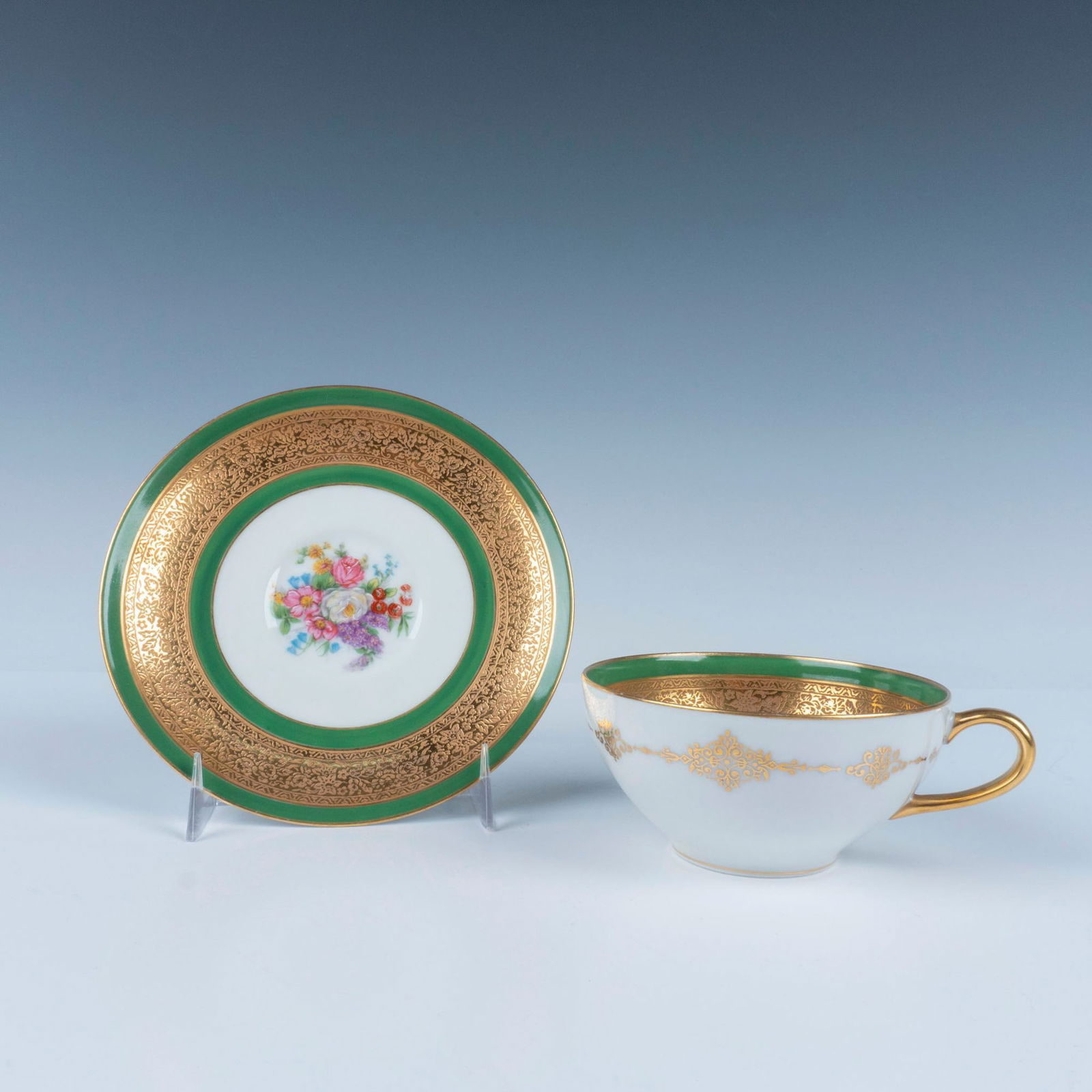 Charles Ahrenfeldt Limoges Porcelain Cup and Saucer Set (1 of 7)