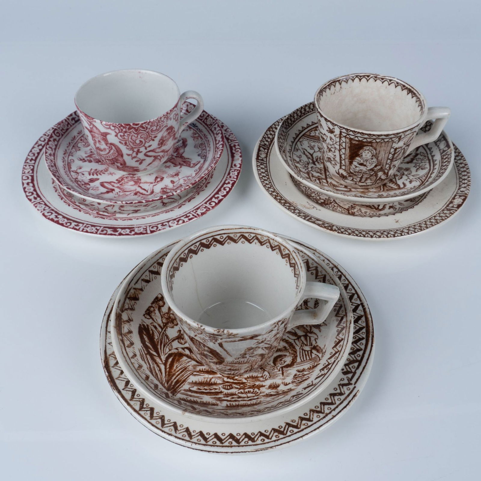 9pc Allertons Porcelain Tea Trio (1 of 8)