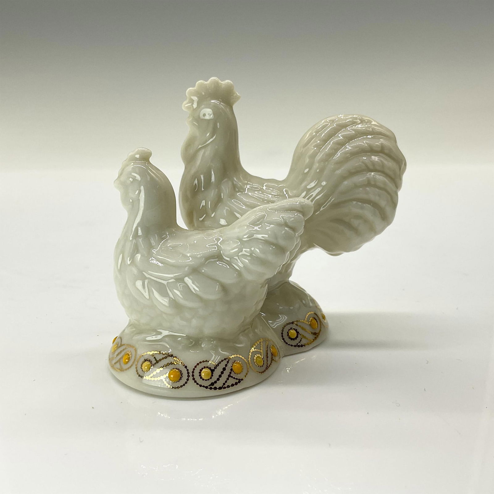 Lenox China Jewels Porcelain Rooster And Hen Figurine (1 of 4)